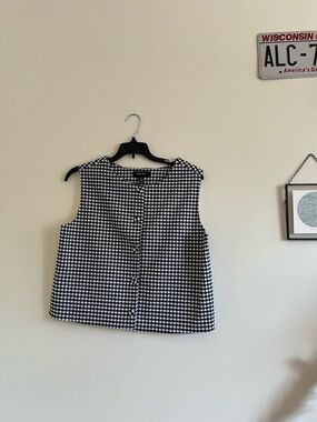 Autres Filles Gingham Button-Front Blouse